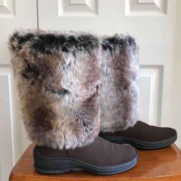 Oscar Sport Shoes - Oscar Sport Tall Leather Suede with Faux Fur Winter Boots